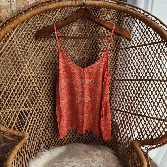 OLD Navy Orange Spaghetti Strap Tank - Picture 1 of 5